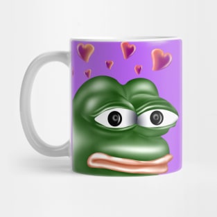 Love meme with hearts Mug